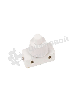 Выключатель-кнопка Rexant 250V 2А (2с) ON-OFF белый (для настольной лампы)