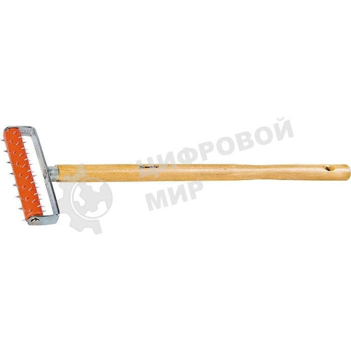 Валик для гипсокартона MTX 150 мм, игольчатый, деревянная ручка 500 мм