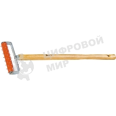 Валик для гипсокартона MTX 150 мм, игольчатый, деревянная ручка 500 мм