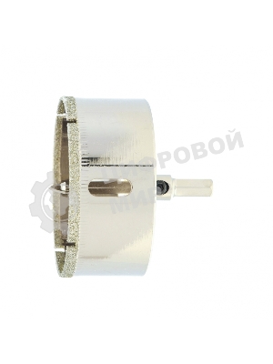 Сверло по керамической плитке и стеклу Сибртех, 65 х 55 мм, 6 гр.хв-к, с центр. сверлом