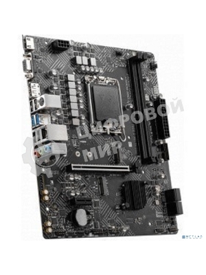 Материнская плата MSI PRO H610M-G DDR4, LGA 1700, Intel H610, 2xDDR4, 4xSATA, 1xM.2, 1xPCIe 4.0 x16, 1xPCIe 3.0 x1, 1xHDMI, 1xDP, 1xVGA, 1xRJ45 1Gb, 2xUSB-A 3.2 Gen 1, 4xUSB-A 2.0, 3x3.5мм, 7.1, mATX