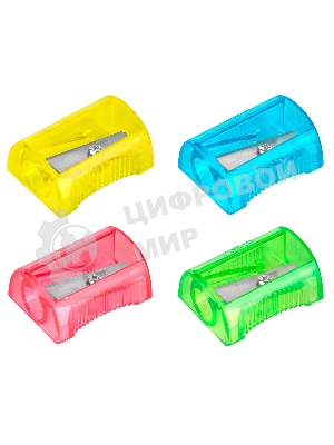 Точилка для карандашей ручная Deli EH032 Comico, 1 отверстие, пластик, ассорти, туба