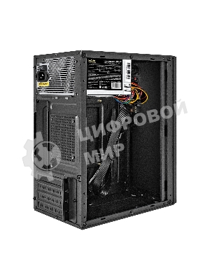 Компьютерный корпус Minitower ExeGate BAA-308UC-UNS500 (mATX, БП UNS500 с вент. 12см, 1хUSB/1хUSB 3.0/1хTypeC, HD Audio, черный)