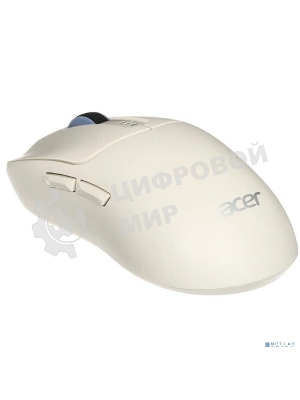 Мышь беспроводная Acer OMR312 бежевый, 3200 dpi, радиоканал, Bluetooth, USB, кнопки - 5