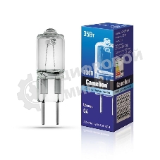 Лампа галогенная JD 35Вт капсула g4 2850К 240В Camelion 10406