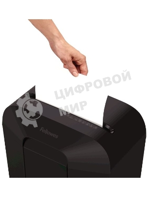 Шредер Fellowes PowerShred LX41 черный (секр.P-4)/перекрестный/8лист./17лтр./скрепки/скобы/пл.карты