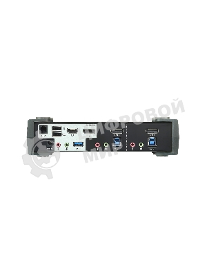 Переключатель KVM ATEN CS1922M-AT-G KVM+Audio+USB 3.0, 1 user USB+DP => 2 cpu USB+DP, со шнурами DP 2x1.5м.+USB 2х1.8м.