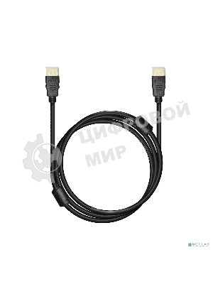Кабель Bion HDMI v2.1, 19M/19M, 3D, 8K UHD, экран, ферритовые кольца, 1м, черный BXP-HDMI21-010