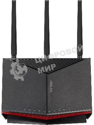 Маршрутизатор ASUS RT-BE86U, черный/красный, 90IG08W0-MO9A0V