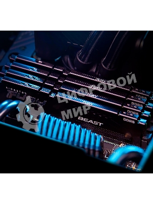 Оперативная память Kingston Fury Beast, DDR5, 32Gb (2x16GB), 6000MHz, CL30, DIMM, с радиатором, черный
