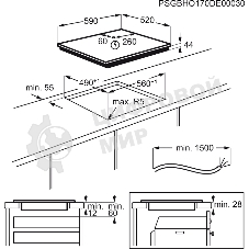 Индукционная варочная панель Electrolux LIL61424C черный