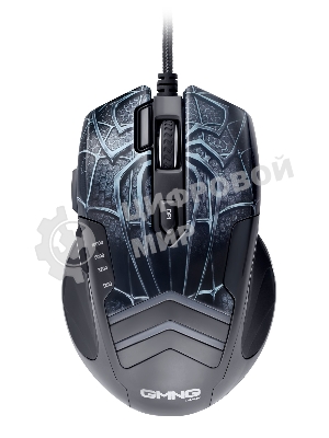 Мышь проводная GMNG XM007 черный/красный, 10000 dpi, USB, кнопки - 7