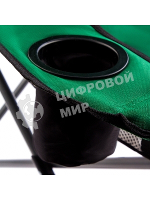 Кресло складное Palisad Camping с подлокотниками и подстаканником 60x60x110/92 см