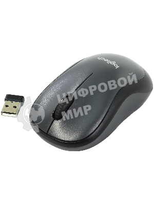 Мышь беспроводная Logitech M220 SILENT черный/серый, 1000 dpi, радиоканал, USB, кнопки - 3