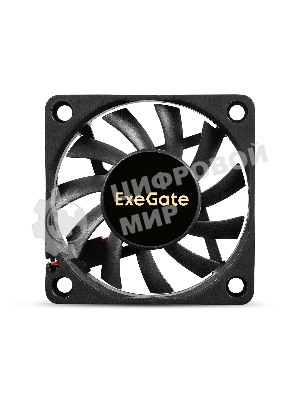 Вентилятор 12В DC ExeGate ExtraPower EP06010S2P (60x60x10 мм, Sleeve bearing (подшипник скольжения), 2pin, 3000RPM, 24dBA)
