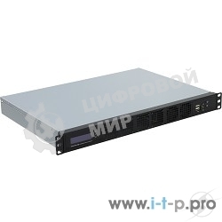 Корпус Procase GM132-B-0, Корпус 1U Rack server case, черный, панель управления, без блока питания, глубина 320мм, MB 9.6
