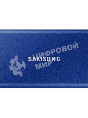 Внешний SSD Samsung T7, 1TB, USB 3.2 Gen 2 Type-C, R/W 1050/1000, синий