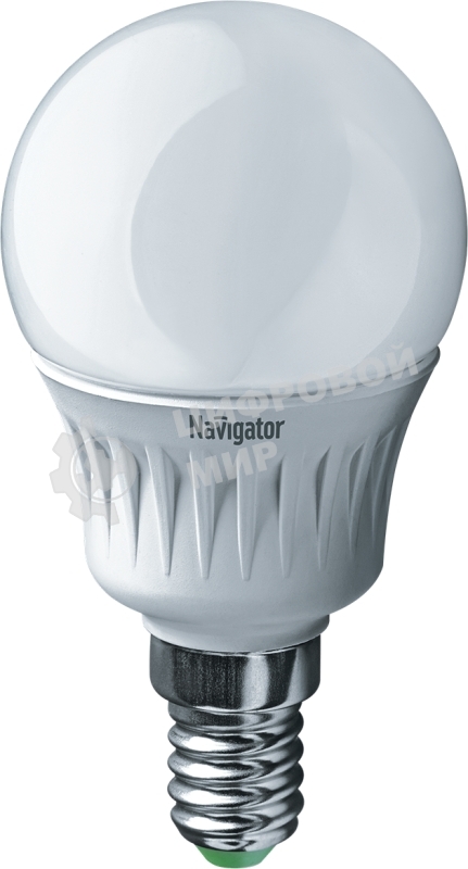 Лампа светодиодная Navigator NLL-P-G45-5-230-4K-E14 5Вт шар 4000К белый E14 370лм 220-240В