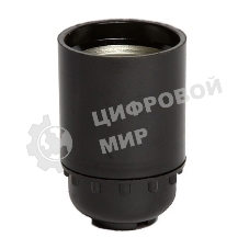 Патрон подвесной карболитовый IEK EPK10-04-01-K01 Пкб27-04-К01, Е27, черный, стикер на изделии, IEK