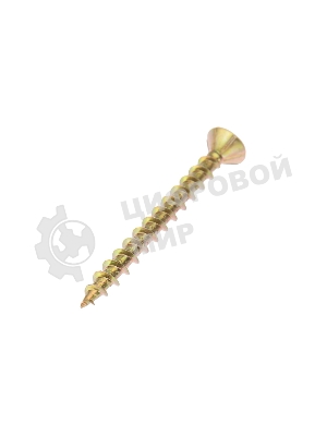 Саморез оконный Kranz острый, 4.1х40, желтый цинк, упаковка поставщика (6 000 шт.)