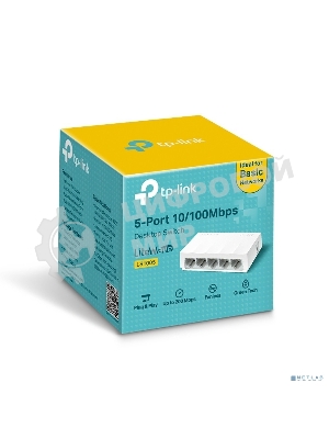 Коммутатор TP-Link LS1005, 5 портов Ethernet 100 Мбит/с