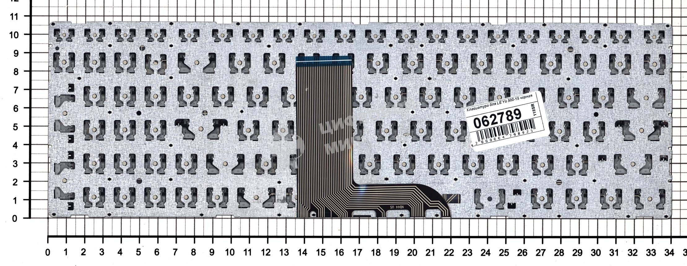 Клавиатура для ноутбука Lenovo Yoga 500-15, черная