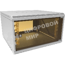 Шкаф коммутационный Suprlan (05-1066) настенный 6U 600x600 мм пер. дв. стекл направл. под закл. гайки 70 кг RAL 7035 535 мм 19.37 кг 360 мм