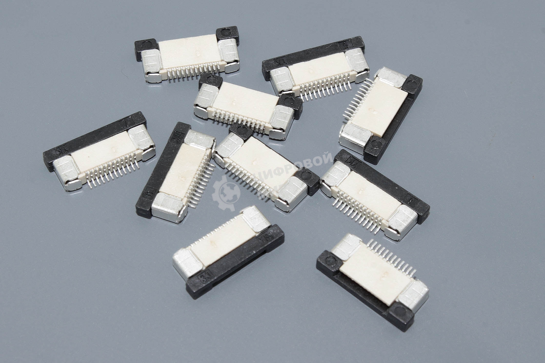 Разъем FPC Half Coverage Bottom Contact 0.5K-BX-12PWB 12 pin высота 2мм шаг 0,5мм 10 шт