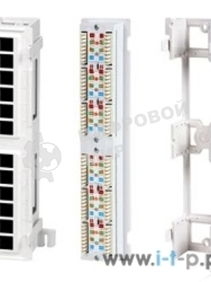 Монтажное оборудование Hyperline PPW-12-8P8C-C5e Патч-панель настенная, 12 портов RJ-45(8P8C), категория 5е, с подставкой