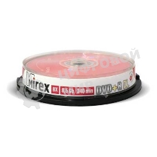 Диск DVD+R Mirex 8.5 Gb, 8x, Cake Box (10), Dual Layer (10/300)