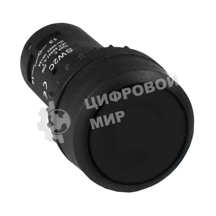 Кнопка SW2C-11 возвратная черная NO+NC EKF sw2c-11s EKF