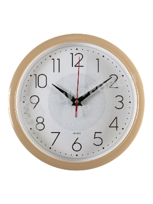 Часы настенные аналоговые Бюрократ WALLC-R83P D22 см белый/бежевый