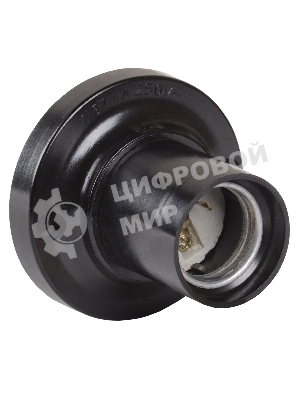 Патрон электрич. E27 Пкб27-04-К21 потолочный карболит. черный (с этикет.) IEK EPK12-04-01-K01