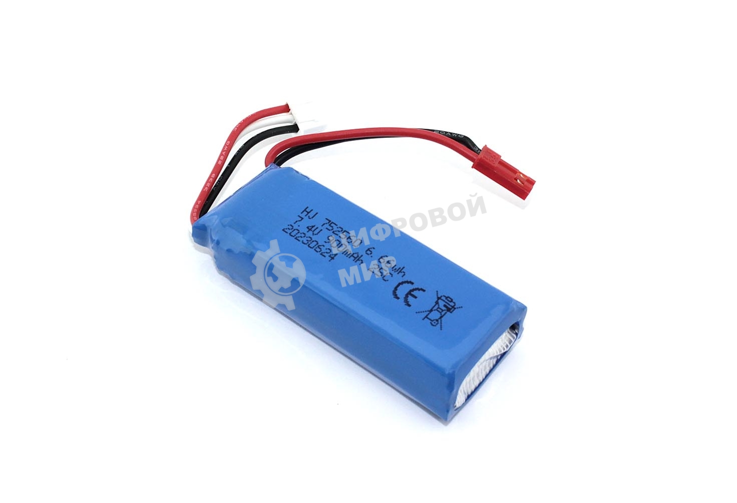 Портативный аккумулятор Li-Pol 7.4v 752560 900mAh JST