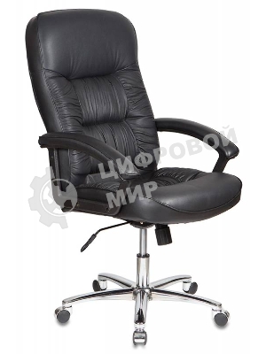 Кресло Бюрократ T-9908AXSN-AB черный, кожа