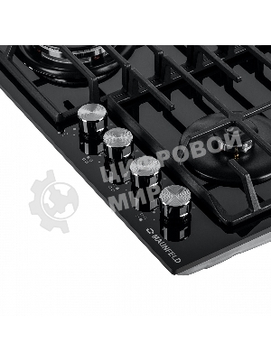 Газовая варочная панель Maunfeld EGHG.64.63CB/G, 4 конфорки, закаленное стекло, черный