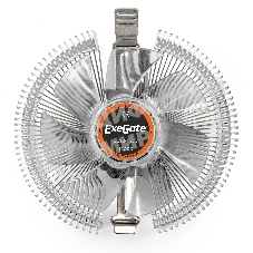 Кулер для процессора ExeGate EE90-PWM серебристый, 90 мм, алюминий, 2400 об/мин, 22 дБ, 4 pin, 75 Вт, 46 мм