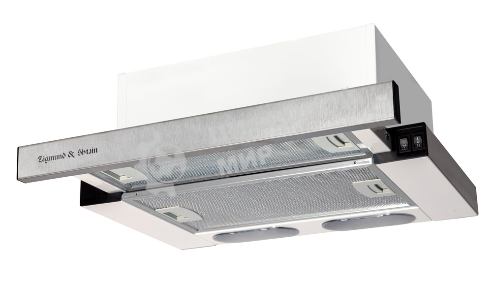 Вытяжка встраиваемая Zigmund & Shtain K 005.41 S серебристый, 45 см, 400 куб. м/ч, 55 дБ