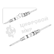 Разъем питания Rexant гнездо 2.1х5.5 с проводом 20 см