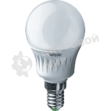 Лампа светодиодная Navigator NLL-P-G45-5-230-2.7K-E14 5Вт шар 2700К теплый белый E14 330лм 220-240В