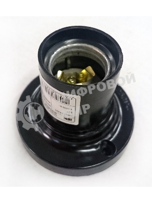 Патрон электрич. E27 Пкб27-04-К21 потолочный карболит. черный (с этикет.) IEK EPK12-04-01-K01