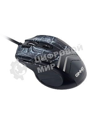 Мышь проводная GMNG XM007 черный/красный, 10000 dpi, USB, кнопки - 7