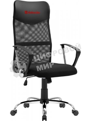 Кресло Defender ATX черный, сетка, 120 кг, механизм качания