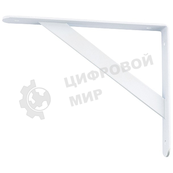 Кронштейн усиленный Сибртех 250 х 200 х 30 х 4 мм, белый
