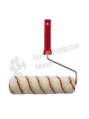 Валик Сибртех Эмали, 250 мм, ворс 12 мм, D 48 мм, D ручки 8 мм, полиамид,полиакрил