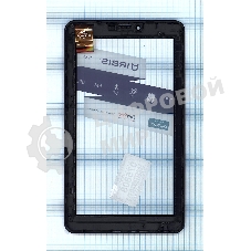 Сенсорное стекло (тачскрин) для Irbis TZ44 TZ45, черное с рамкой