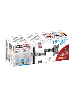 Кронштейн для мониторов Arm Media LCD-T03 черный 15