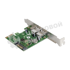 Контроллер ExeGate EXE-323 PCI-E 2.0, 2*USB 3.0 ext + 1*Type-C, разъем доп.питания (OEM)