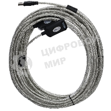 Кабель VCOM VUS7049-15M Кабель-адаптер USB2.0-repeater, удлинительный активный Am-->Af 15м