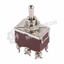 Тумблер Rexant 250V 15А (6c) (ON)-OFF-(ON) двухполюсный